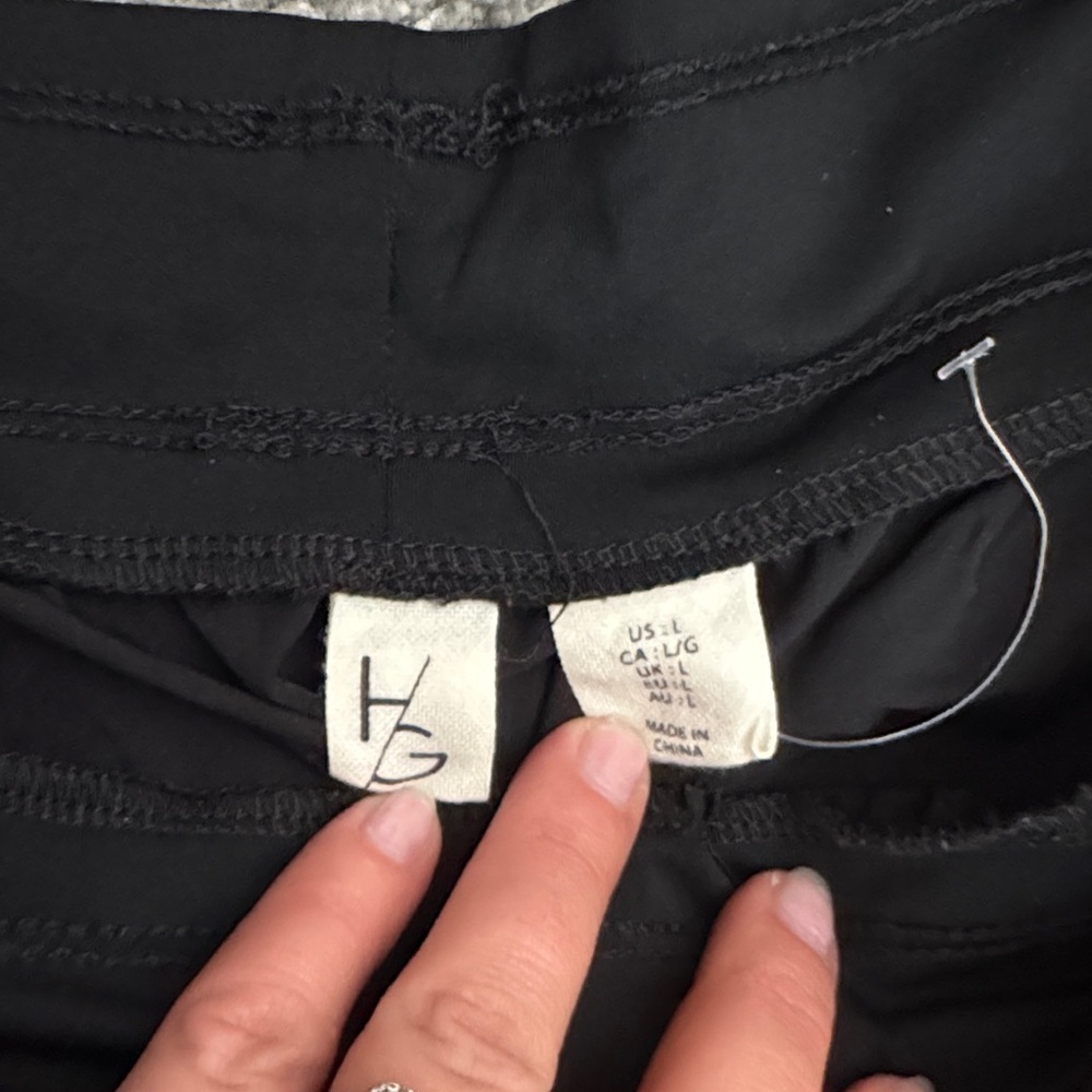 Women's Black Jogger Pants - Picture 4 of 5